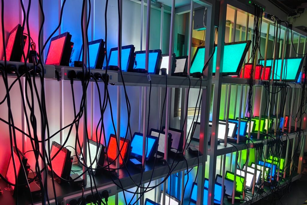 Industrial aging test for rugged displays